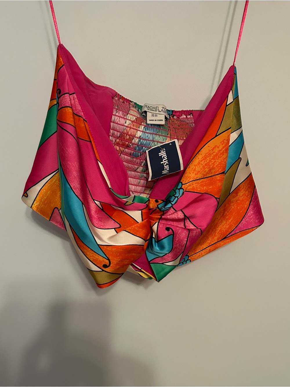 Rachel Zoe Multicolor Floral Satin Set - Bold Tropical Print - Picture 6 of 9